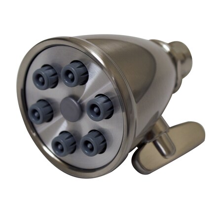 Whitehaus Small Rnd Showerhead W/ 6 Spray Jets - Brass Construction W/ Adjstbl B WH138-BN